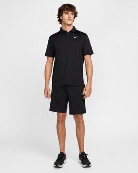 Poloshirt Nike Tour Mens Dri-Fit Solid Golf Black/White XL Poloshirt - 3