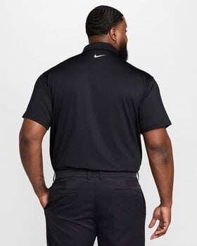 Poloshirt Nike Tour Mens Dri-Fit Solid Golf Black/White XL Poloshirt - 9