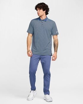 Poloshirt Nike Dri-Fit Tour Stripe Mens Midnight Navy/White L Poloshirt - 3