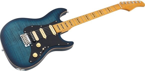 Elektrische gitaar Sire S7 FM New Gen Satin Transparent Blue Elektrische gitaar - 3