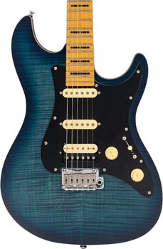 Elektrische gitaar Sire S7 FM New Gen Satin Transparent Blue Elektrische gitaar - 4