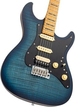 Elektrische gitaar Sire S7 FM New Gen Satin Transparent Blue Elektrische gitaar - 5