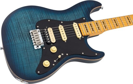 Elektrische gitaar Sire S7 FM New Gen Satin Transparent Blue Elektrische gitaar - 6