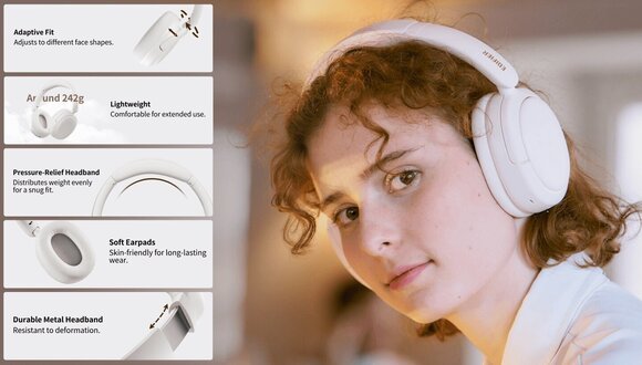 On-ear draadloze koptelefoon Edifier W800BT SE White On-ear draadloze koptelefoon - 10