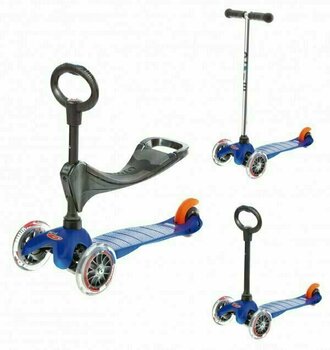 Kinderstep / driewieler Micro Mini Classic 3v1 Blue Kinderstep / driewieler - 2