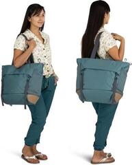 Lifestyle sac à dos / Sac Osprey Daylite Large Tote Pack Sac de courses Cascade Blue/Latte Brown 16" 26 L - 5