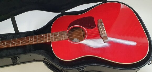 Електро-акустична китара Дреднаут Gibson J-45 Standard Cherry Електро-акустична китара Дреднаут (Почти нов) - 2