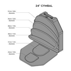 Куфар за чинели Gruv Gear 24" VELOC Куфар за чинели - 7