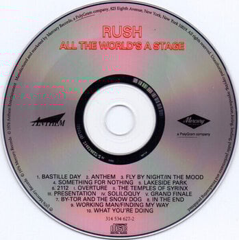 CD Μουσικής Rush - All the World's a Stage (CD) - 3