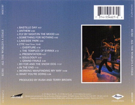 CD Μουσικής Rush - All the World's a Stage (CD) - 4