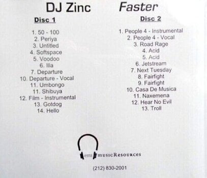 Muzički CD DJ Zinc - Faster (CD) - 3