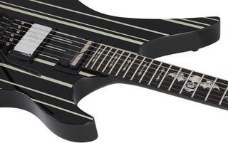 Electric guitar Schecter Synyster Gates Custom-S Black Silver Electric guitar - 2