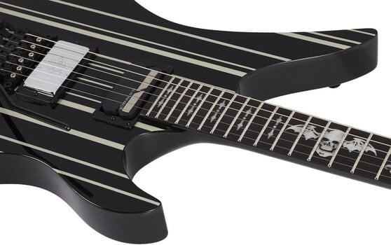 E-Gitarre Schecter Synyster Gates Custom-S Black Silver E-Gitarre - 3