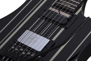 Electric guitar Schecter Synyster Gates Custom-S Black Silver Electric guitar - 4