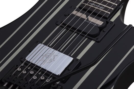 E-Gitarre Schecter Synyster Gates Custom-S Black Silver E-Gitarre - 5
