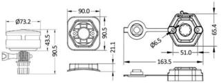 Lumini de navigație Osculati Navilight 360° 2NM White Light Bayonet Fitting Negru Lumini de navigație - 4