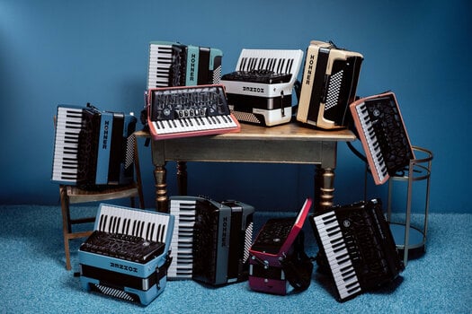 Klávesový akordeon
 Hohner BRAVO MyColor III 72 Klávesový akordeon Earth - 4