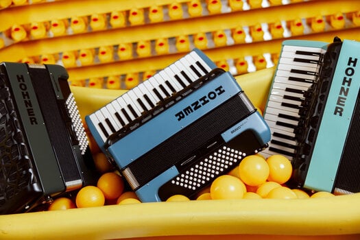 Accordeon met toetsenbord Hohner BRAVO MyColor III 72 Accordeon met toetsenbord Fire - 3