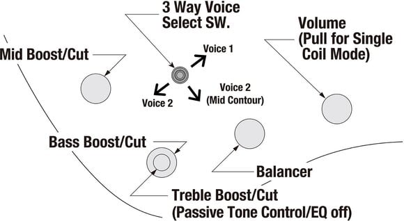 Bass headless Ibanez EHB5MSBSP-MAM Midnight Arctic Ocean Bass headless - 11