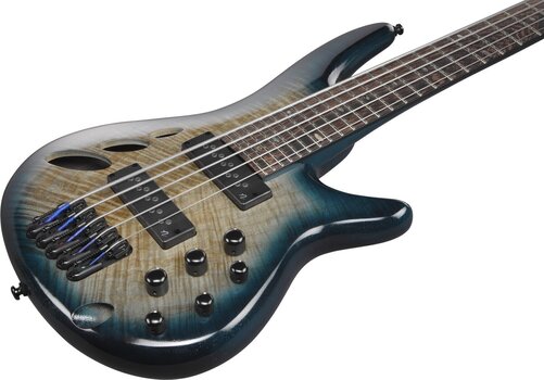 5-snarige basgitaar Ibanez SRD905-CTL Cosmic Blue Starburst 5-snarige basgitaar - 6