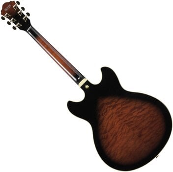 Semi-Acoustic Guitar Ibanez AS93QMSP-DBS Dark Brown Sunburst Semi-Acoustic Guitar - 2