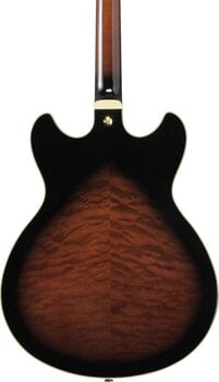 Semi-Acoustic Guitar Ibanez AS93QMSP-DBS Dark Brown Sunburst Semi-Acoustic Guitar - 5