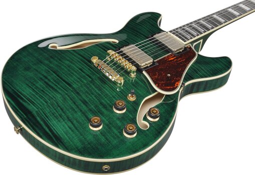 Halbresonanz-Gitarre Ibanez AS93FM-TMG Transparent Moss Green Halbresonanz-Gitarre - 5