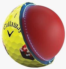 Golfball Callaway  Chrome Tour Yellow TruTrack Golfball - 5