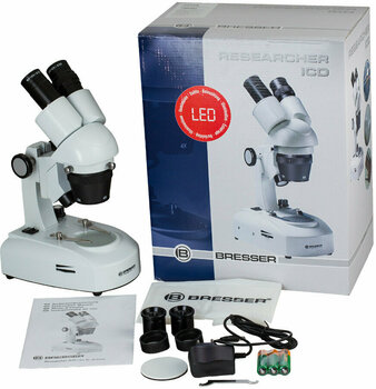 Microscópio Bresser Researcher ICD LED 20x-80x Microscópio Microscópio - 3