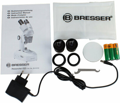Microscópio Bresser Researcher ICD LED 20x-80x Microscópio Microscópio - 10