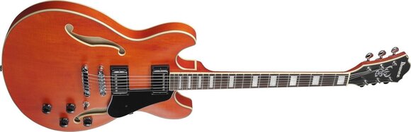 Semi-Acoustic Guitar Ibanez AS73-TTF Transparent Tangerine Flat Semi-Acoustic Guitar - 3