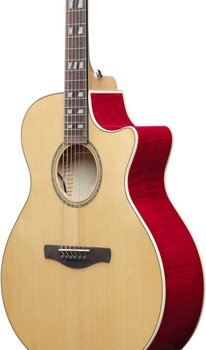 Електро-акустична китара Джъмбо Ibanez AE170-NTR Natural Top/Transparent Red Back and Sides Електро-акустична китара Джъмбо - 6