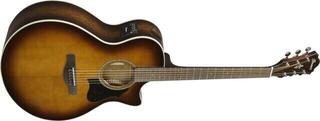 electro-acoustic guitar Ibanez AE160-VMS Vintage Mahogany Sunburst electro-acoustic guitar - 2