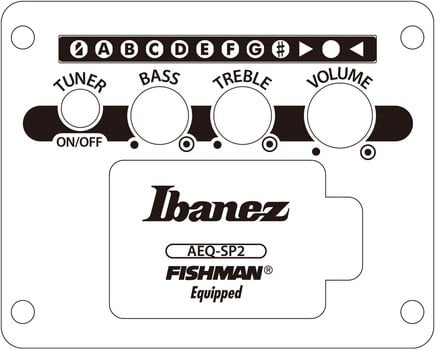 elektroakustisk gitarr Ibanez AEWC621-BOT Black Out elektroakustisk gitarr - 10