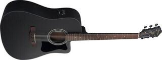 guitarra eletroacústica Ibanez V44CE-WK Weathered Black Open Pore guitarra eletroacústica - 2