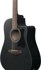 guitarra eletroacústica Ibanez V44CE-WK Weathered Black Open Pore guitarra eletroacústica - 5