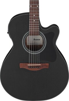 Jumbo z elektroniką Ibanez VC44CE-WK Weathered Black Open Pore Jumbo z elektroniką - 4