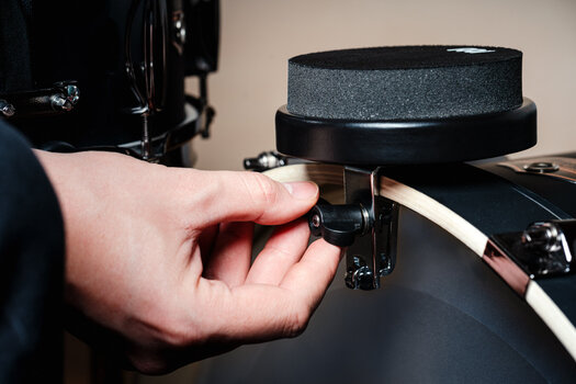 Pad za vežbanje Meinl MBDMP4BK Bass Drum Mounted Подлога за обуку Black 4" - 12