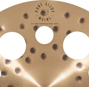 Crash Cymbal Meinl Pure Alloy Extra Hammered Trash 18" Crash Cymbal - 5