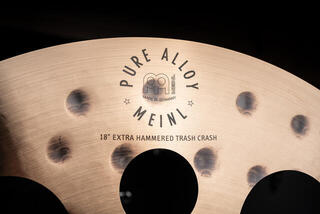 Crash Cymbal Meinl Pure Alloy Extra Hammered Trash 18" Crash Cymbal - 6