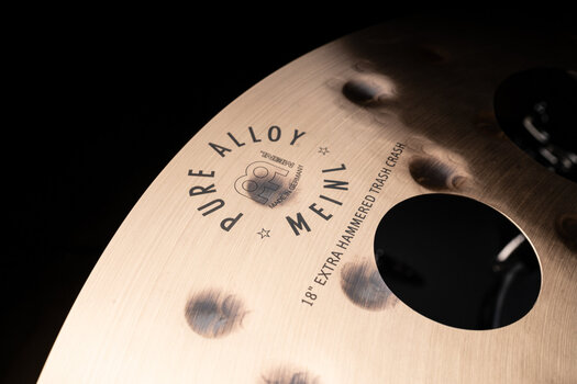 Crash Cymbal Meinl Pure Alloy Extra Hammered Trash 18" Crash Cymbal - 8
