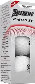 Golfové lopty Srixon Z-Star XV 9 Pure White Štandardná ponuka Golfové lopty - 9