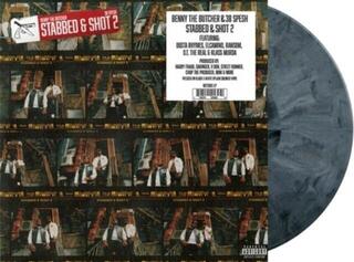 Disco de vinilo Benny The Butcher & 38 Spesh - Stabbed & Shot 2 (Black & White Splash Coloured) (LP) - 1
