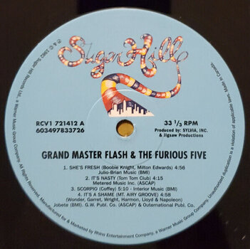 Disco in vinile Grandmaster Flash & The Furious Five - The Message (Bronx Ice Coloured) (LP) - 3