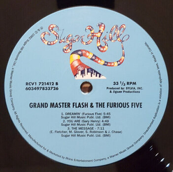Disco in vinile Grandmaster Flash & The Furious Five - The Message (Bronx Ice Coloured) (LP) - 4