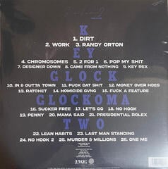 Disc de vinil Key Glock - Glockoma 2 (Deluxe Edition) (Blue & White Marble w/ Red Splatter Coloured) (2 LP) - 2