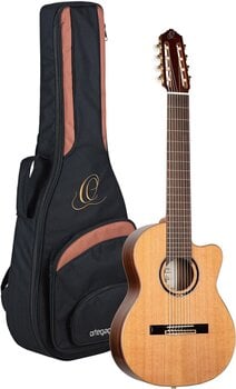 Classical Guitar with Preamp Ortega RCE159RW-8 4/4 Natural Classical Guitar with Preamp - 4