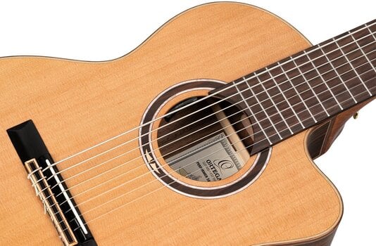 Classical Guitar with Preamp Ortega RCE159RW-8 4/4 Natural Classical Guitar with Preamp - 11