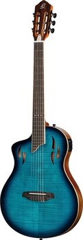 Classical Guitar with Preamp Ortega RTPDLX-FMA-L 4/4 Flamed Maple Blue Classical Guitar with Preamp - 3