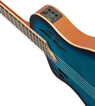Classical Guitar with Preamp Ortega RTPDLX-FMA-L 4/4 Flamed Maple Blue Classical Guitar with Preamp - 10